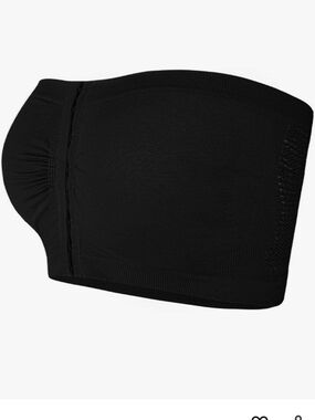 Women's Plus Size Strapless Bras Solid Front Closure Bandeau Bra Wireless Bralet